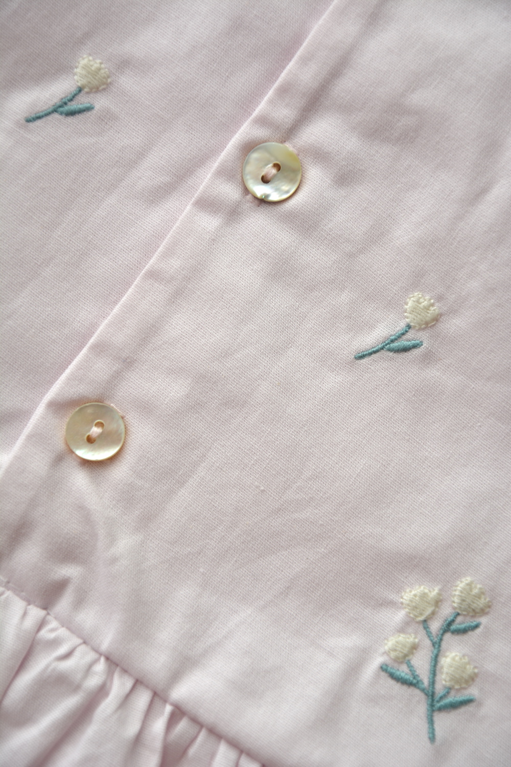 Baby Flower Embroidered Romper 100% Cotton OEKO-TEX Cert. - Image 7