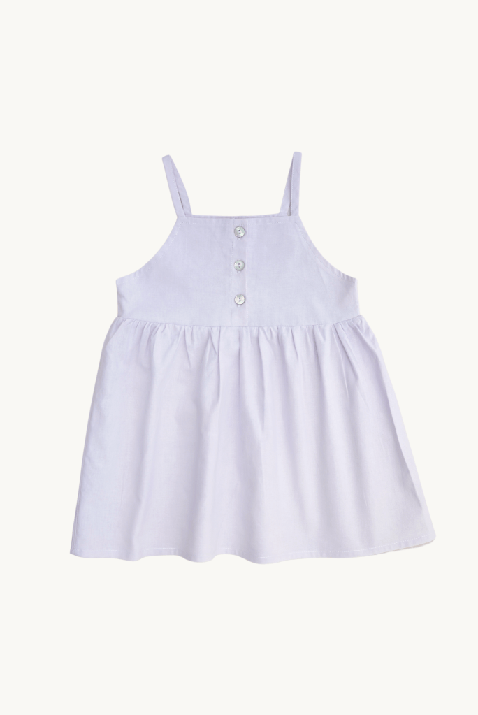 Lilac Summer Dress 100% Cotton OEKO-TEX Cert.